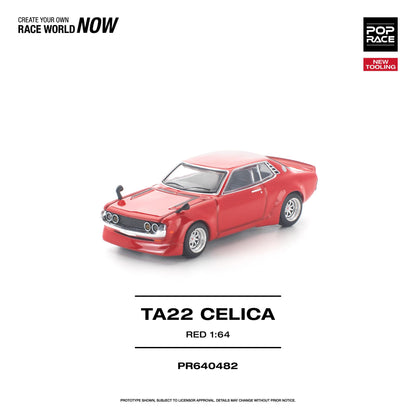PREORDER POPRACE 1/64 TA22 Celica Red PR640482 (Approx. Release Date: Q3 2026 and subject to the manufacturer's final decision)