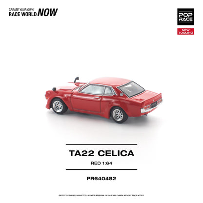PREORDER POPRACE 1/64 TA22 Celica Red PR640482 (Approx. Release Date: Q3 2026 and subject to the manufacturer's final decision)
