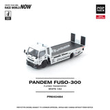 PREORDER POPRACE 1/64 PANDEM FUSO 300 FLATBED TRANSPORTER WHITE PR640484 (Approx. Release Date: Q3 2026 and subject to the manufacturer's final decision)