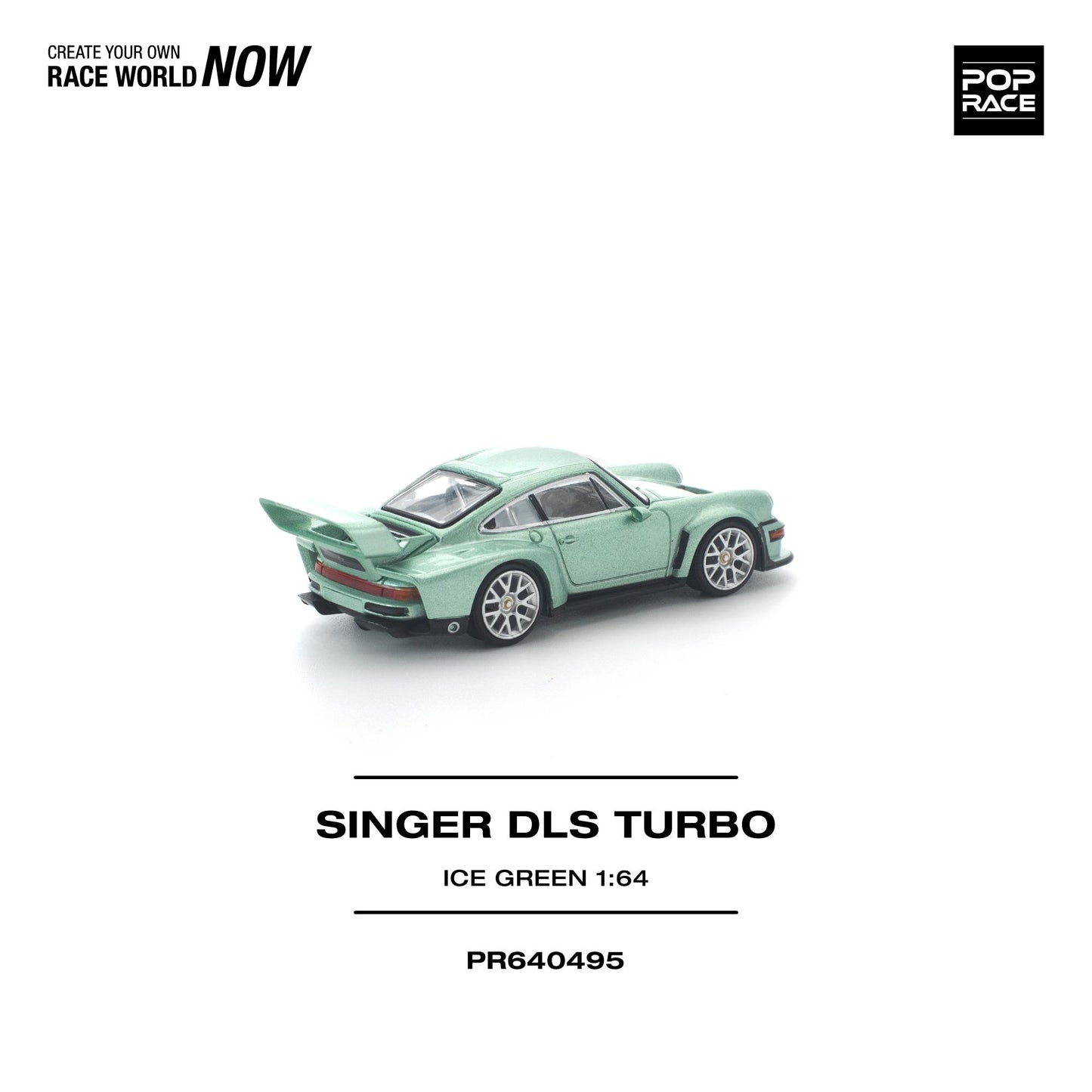 PREORDER POPRACE 1/64 SINGER DLS TURBO ICE GREEN PR640495 (Approx. Release Date: Q3 2026 and subject to the manufacturer's final decision)