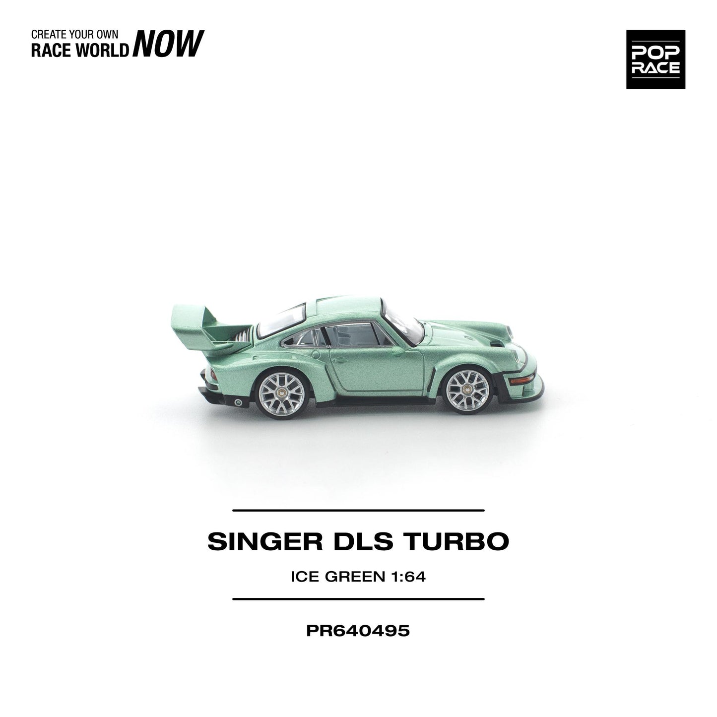 PREORDER POPRACE 1/64 SINGER DLS TURBO ICE GREEN PR640495 (Approx. Release Date: Q3 2026 and subject to the manufacturer's final decision)