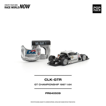PREORDER POPRACE 1/64 MERCEDES-BENZ AMG CLK GTR FIA GT CHAMPIONSHIP 1997 PR640509  (Approx. Release Date: Q1 2027 and subject to the manufacturer's final decision)