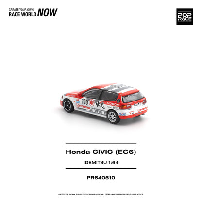 PREORDER POPRACE 1/64 HONDA CIVIC (EG6) IDEMITSU MOTION INFINITE PR640510 (Approx. Release Date: Q3 2026 and subject to the manufacturer's final decision)