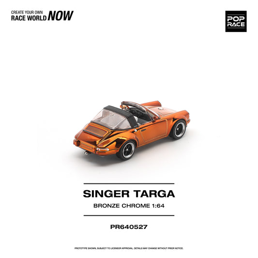 PREORDER POPRACE 1/64 SINGER TARGA - BRONZE CHROME PR640527 (Approx. Release Date: Q4 2026 and subject to the manufacturer's final decision)