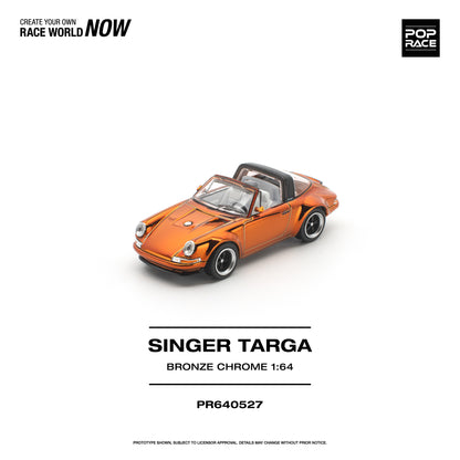 PREORDER POPRACE 1/64 SINGER TARGA - BRONZE CHROME PR640527 (Approx. Release Date: Q4 2026 and subject to the manufacturer's final decision)