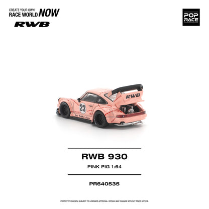 PREORDER POPRACE 1/64 RWB 930 "PINK PIG" PR640535 (Approx. Release Date: Q4 2026 and subject to the manufacturer's final decision)