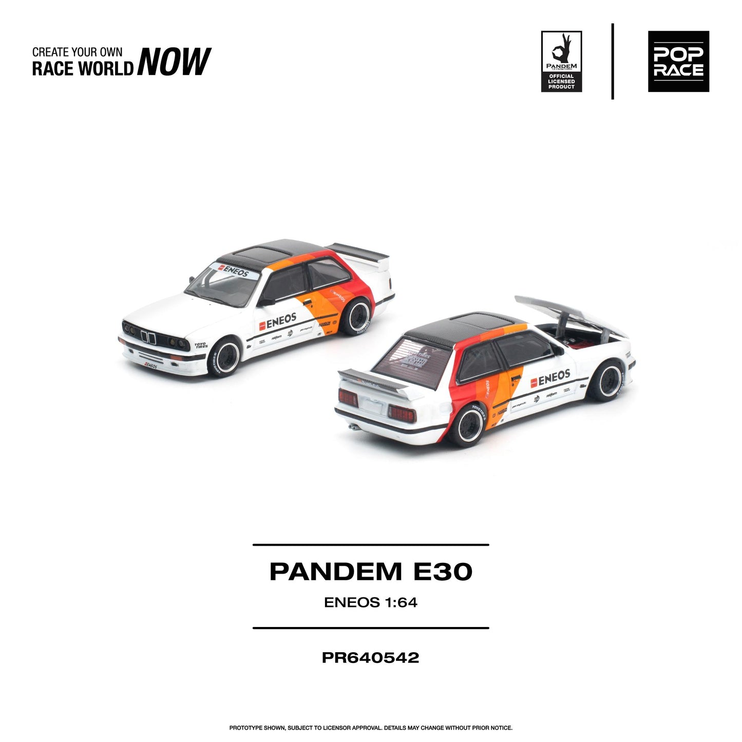 PREORDER POPRACE 1/64 PANDEM E30 ENEOS PR640542 (Approx. Release Date: Q1 2027 and subject to the manufacturer's final decision)