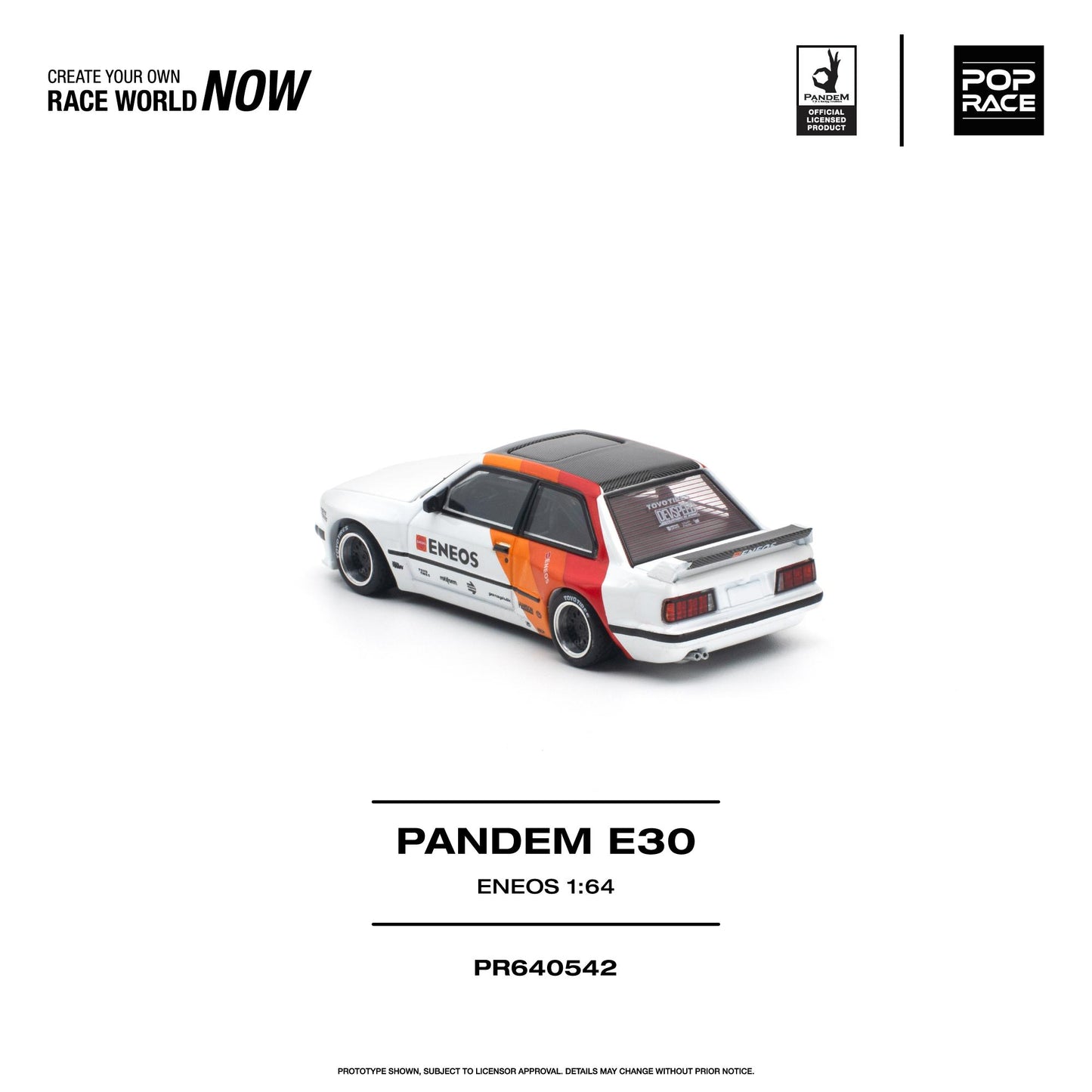 PREORDER POPRACE 1/64 PANDEM E30 ENEOS PR640542 (Approx. Release Date: Q1 2027 and subject to the manufacturer's final decision)