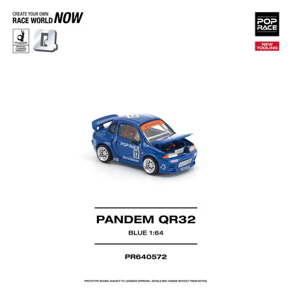 PREORDER POPRACE 1/64 PANDEM QR32 BLUE NEW TOOLING PR640572 (Approx. Release Date: Q1 2027 and subject to the manufacturer's final decision)