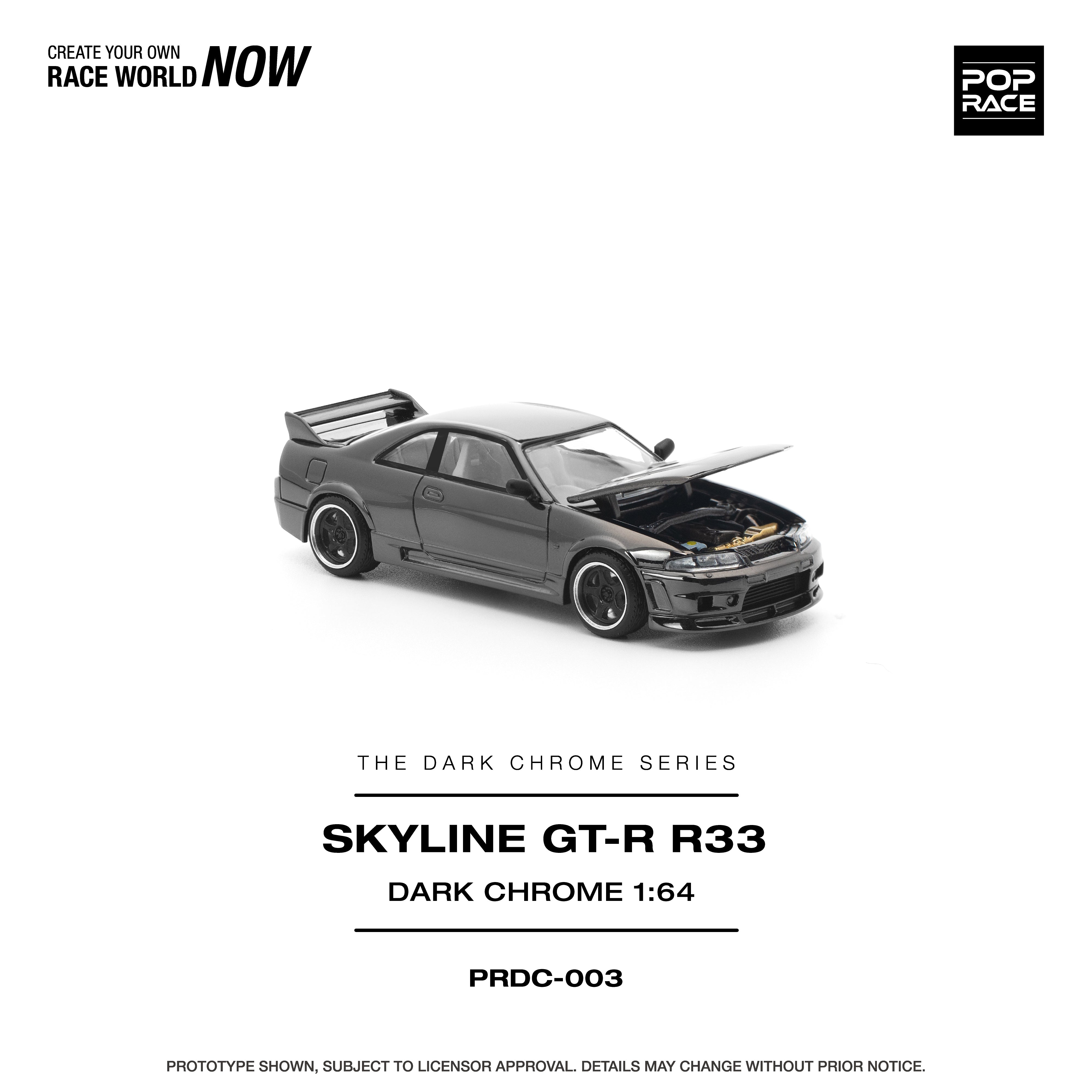 POPRACE 1/64 R33 GT-R DARK CHROME PRDC003 – Tokyo Station