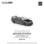 PREORDER POPRACE 1/64 R33 GT-R DARK CHROME PRDC003 (Approx. Release Date: Q1 2026 and subject to the manufacturer's final decision)