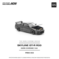 PREORDER POPRACE 1/64 R33 GT-R DARK CHROME PRDC003 (Approx. Release Date: Q1 2026 and subject to the manufacturer's final decision)