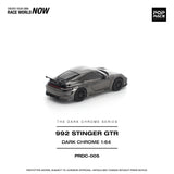 PREORDER POPRACE 1/64 992 STINGER GTR DARK CHROME PRDC005 (Approx. Release Date: Q1 2026 and subject to the manufacturer's final decision)