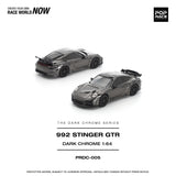 PREORDER POPRACE 1/64 992 STINGER GTR DARK CHROME PRDC005 (Approx. Release Date: Q1 2026 and subject to the manufacturer's final decision)