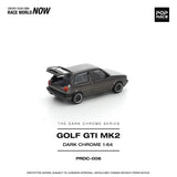 PREORDER POPRACE 1/64 GOLF GTI MK2 DARK CHROME PRDC006 (Approx. Release Date: Q1 2026 and subject to the manufacturer's final decision)