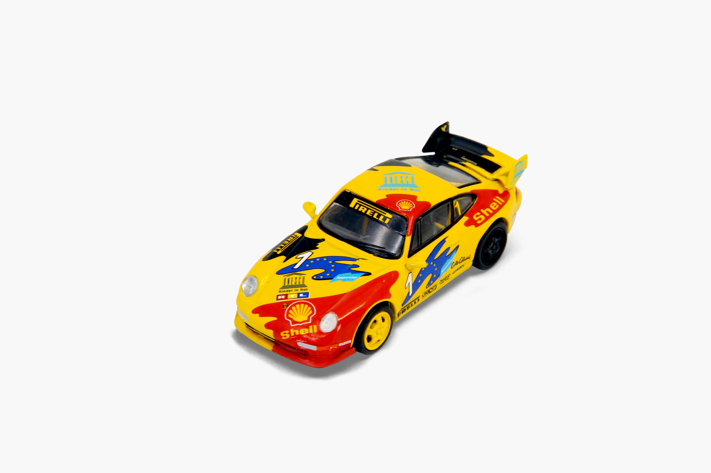 TINY x SPARKY 1/64 Porsche 993 Carrera Cup 1993 Shell Combo with rear spoiler