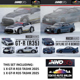 PREORDER INNO64 1/64 GT-R R33 and R35 set of 2 TASHK 2025 (Approx. Release Date : JAN 2026 subject to the manufacturer's final decision)