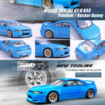 PREORDER INNO64 1/64 NISSAN SKYLINE GT-R (R33) "Pandem / Rocket Bunny" Blue IN64-R33P-BLU (Approx. Release Date : DEC 2023 subject to the manufacturer's final decision)