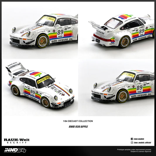 PREORDER INNO64 1/64 RWB 930 #89 Apple Livery IN64-RWB930-APPLE (Approx. Release Date : Q3 2026 subject to the manufacturer's final decision)