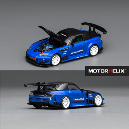 PREORDER Motorhelix 1/64 Honda S2000 J's Racing Apex Blue Pearl M65152 (Approx. Release Date: Q1 2026 and subject to the manufacturer's final decision)