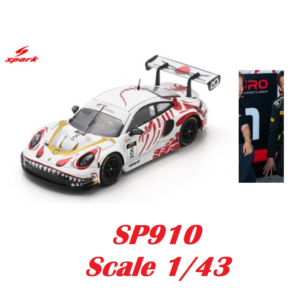 PREORDER SPARK 1/43 Porsche GT3 R No.8 AO Racing Winner Suzuka 1000km 2026 L. Heinrich - A. Picariello - J. Andlauer with Pit Board) SP910 (Approx. Release Date : Q1 2027 subject to the manufacturer's final decision)