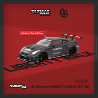 PREORDER Tarmac Works HOBBY43 1/43 LB-Silhouette WORKS GT NISSAN 35GT-RR Full Carbon T43-022-CBN (Approx. Release Date : NOVEMBER 2024 subject to manufacturer's final decision)