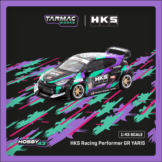 TARMAC WORKS HOBBY43 1/43 HKS Racing Performer GR YARIS T43-025-HKS