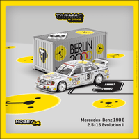 TARMAC WORKS HOBBY64 1/64 Mercedes-Benz 190 E 2.5-16 Evolution II Macau Guia Race 1992 K.Ludwig with Container T64-024-92MGP09