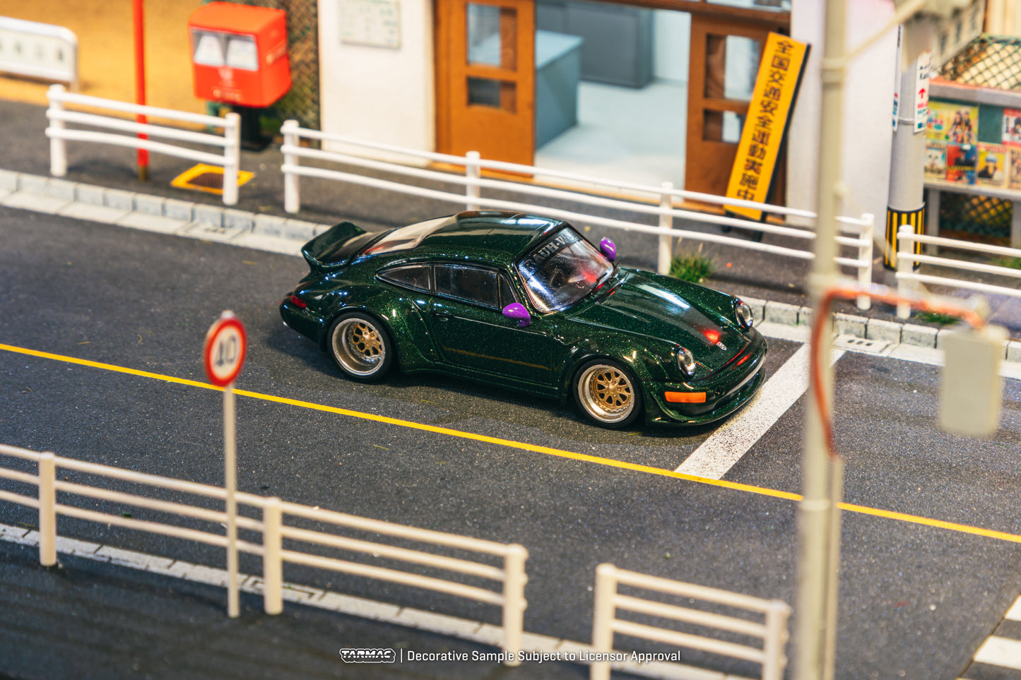 TARMAC WORKS HOBBY64 1/64 RWB 964 Green T64-TL037-GR