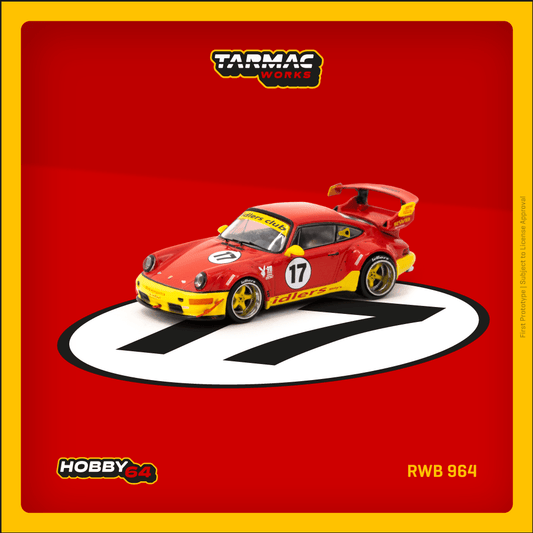 TARMAC WORKS HOBBY64 1/64 RWB 964 idlers T64-037-IDR