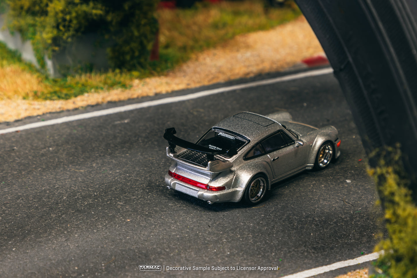 TARMAC WORKS HOBBY64 1/64 RWB 964 Silver T64-037-SL