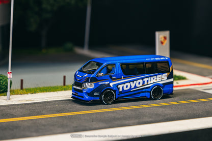 TARMAC WORKS HOBBY64 1/64 Toyota Hiace Widebody Toyo Tires T64-038-TOYO
