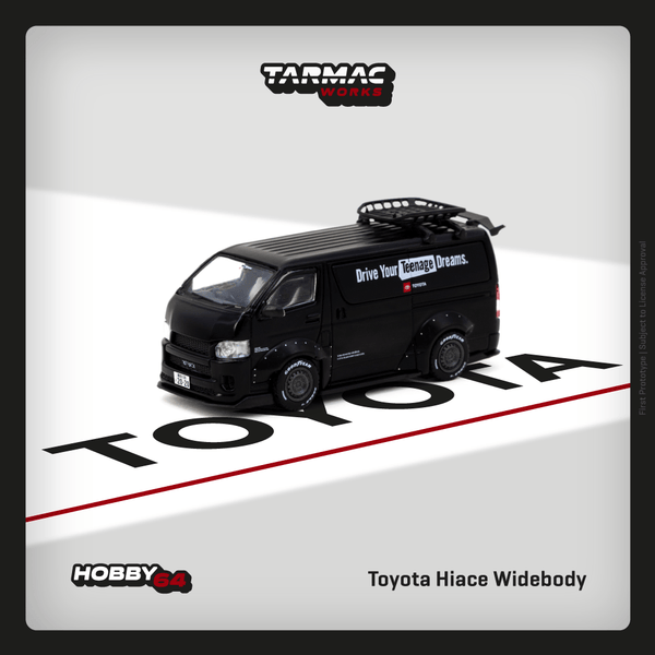 PREORDER Tarmac Works HOBBY64 1/64 Toyota Hiace Widebody TOYOTA - With roof rack T64-038-TO (Approx. Release Date : AUGUST 2024 subject to manufacturer's final decision)