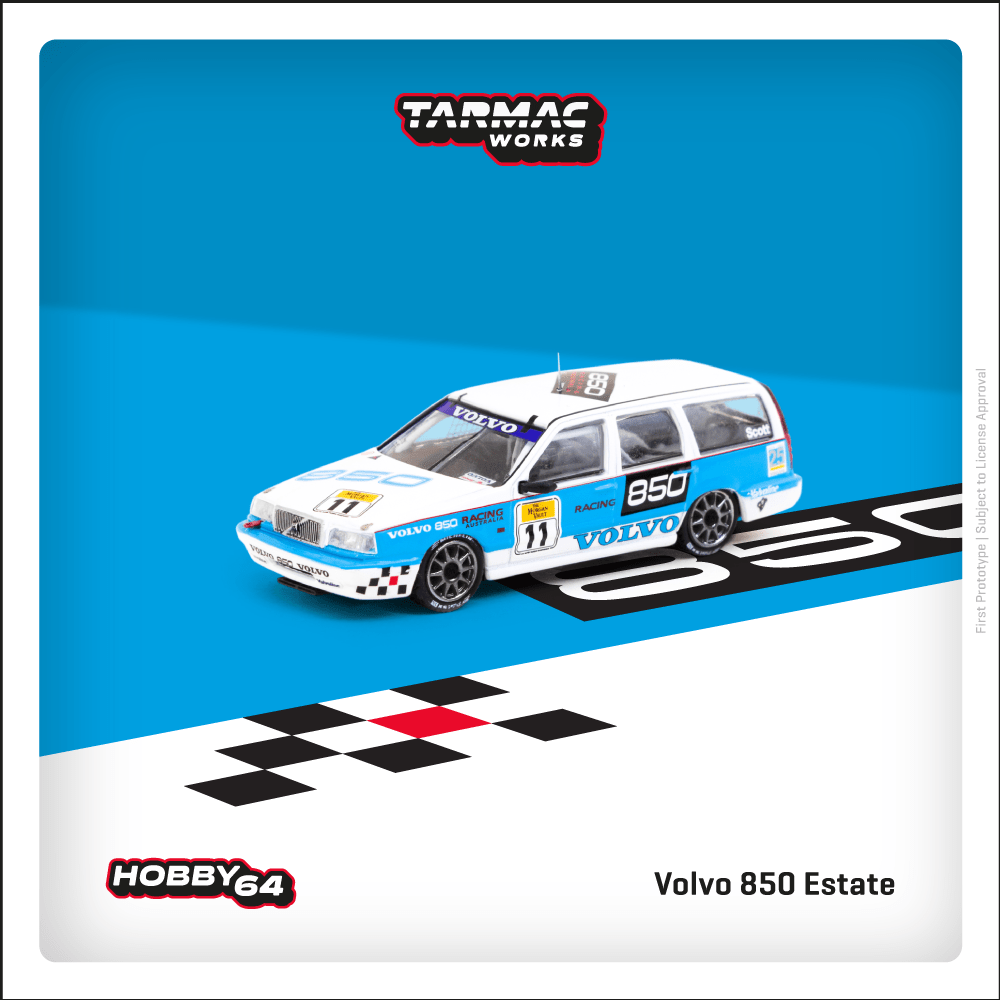 Tarmac Works HOBBY64 1/64 Volvo 850 Estate Australian Super Touring Championship 1995 Tony Scott T64-039-95ASTC11