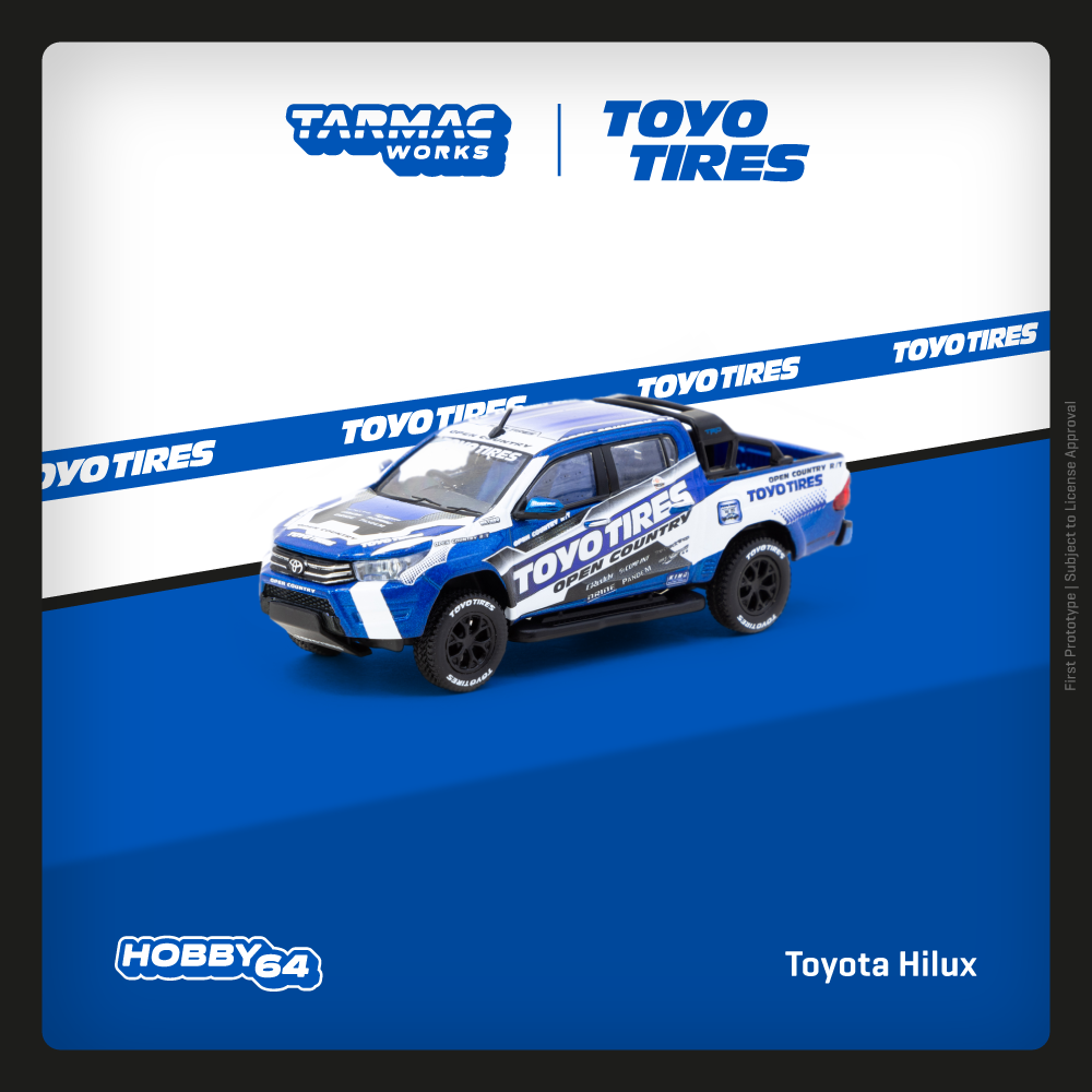 TARMAC WORKS HOBBY64 1/64 Toyota Hilux Toyo Tires T64-041-TOYO