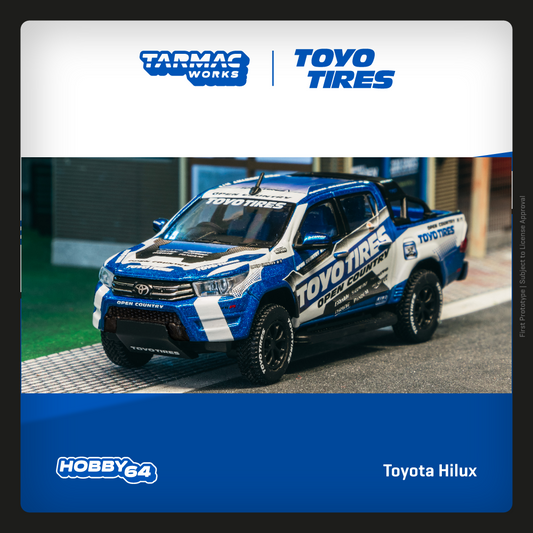 TARMAC WORKS HOBBY64 1/64 Toyota Hilux Toyo Tires T64-041-TOYO
