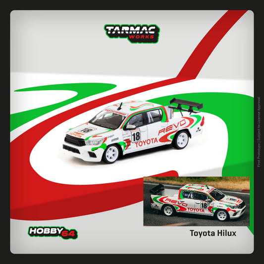 TARMAC WORKS HOBBY64 1/64 Toyota Hilux White T64-041-WH2