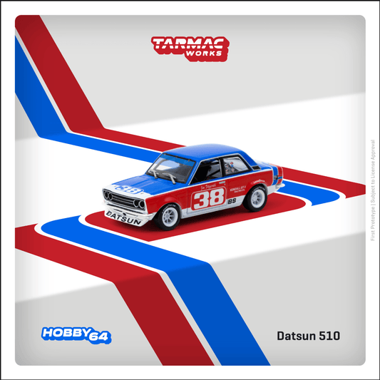 TARMAC WORKS HOBBY64 1/64 Datsun 510 SCCA National Championship 1973 Jim Fitzgerald T64-052-73SCCA38