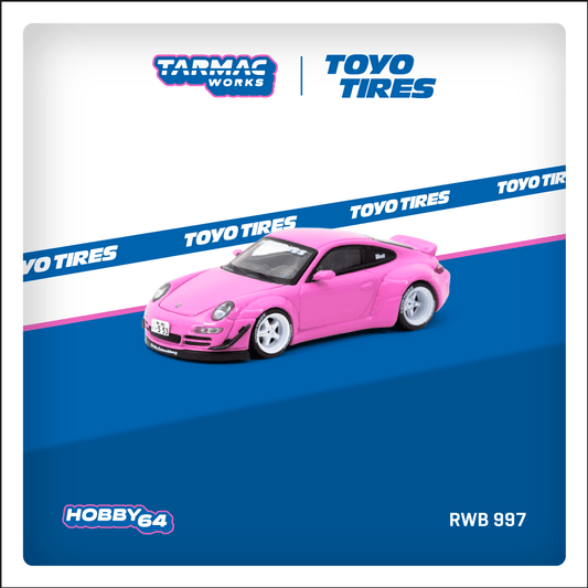 Tarmac Works HOBBY64 1/64 RWB 997 Pink T64-057-PN