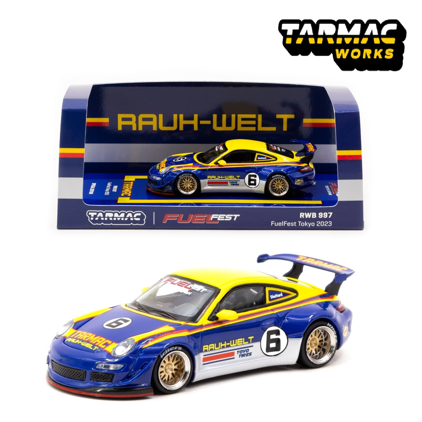 TARMAC WORKS HOBBY64 1/64 RWB 997 FuelFest Tokyo 2023 Special Edition T64-057-TM