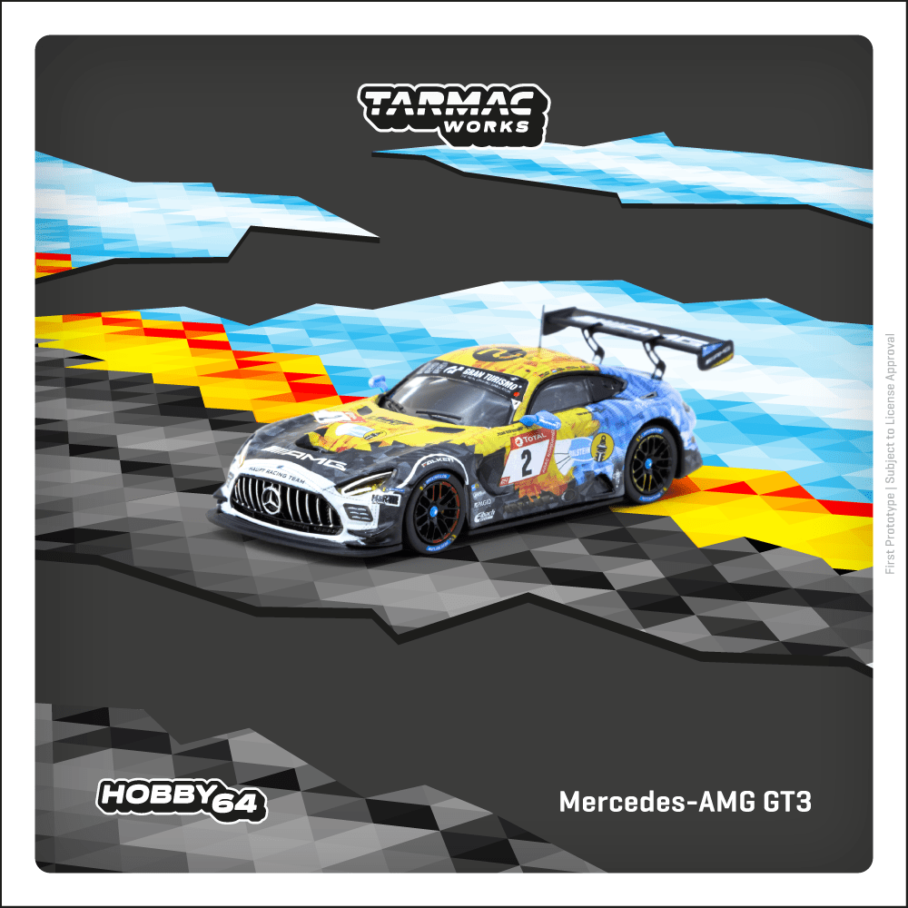 TARMAC WORKS HOBBY64 1/64 Mercedes-AMG GT3 Nürburgring 24h 2020 Y. Buurmastianan / N. B / P. Ellis / H. Haupt T64-062-20NUR02