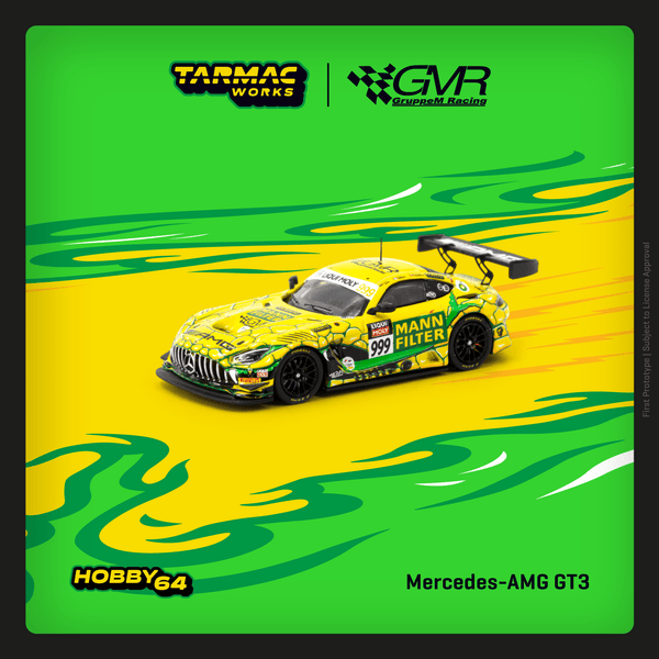 TARMAC WORKS HOBBY64 1/64 Mercedes-AMG GT3 Bathurst 12 Hour 2023 GruppeM Racing M. Engel / M. Grenier / R. Marciello T64-062-23BH999