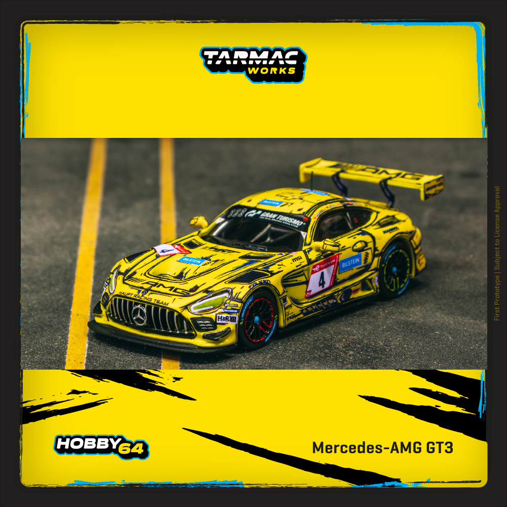 TARMAC WORKS HOBBY64 1/64 Mercedes-AMG GT3 Nürburgring 24h 2023 P. Ellis / R. Marciello / E. Mortara / L. Stolz T64-062-23NUR04