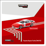 PREORDER Tarmac Works HOBBY64 1/64 Toyota Supra Turbo (MA70)  ETCC 1987 M. Micangeli / E. Calderari T64-064-87ETC15 (Approx. Release Date : JULY 2024 subject to manufacturer's final decision)