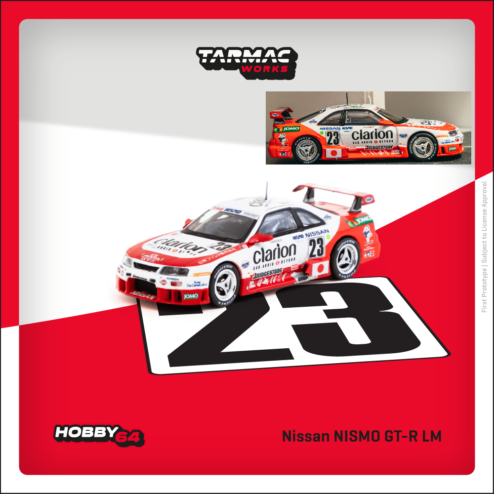 TARMAC WORKS HOBBY64 1/64 Nissan NISMO GT-R LM 24h of Le Mans 1995 Presentation K. Hoshino / T. Suzuki / M. Kageyama T64-067-95LM23
