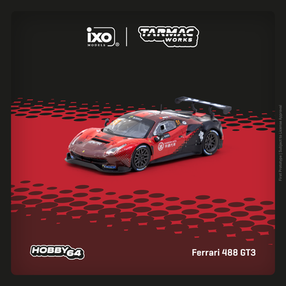 TARMAC WORKS HOBBY64 1/64 Ferrari 488 GT3 Macau GT Cup 2022 Harmony Racing Chen Weian T64-072-22MGP51