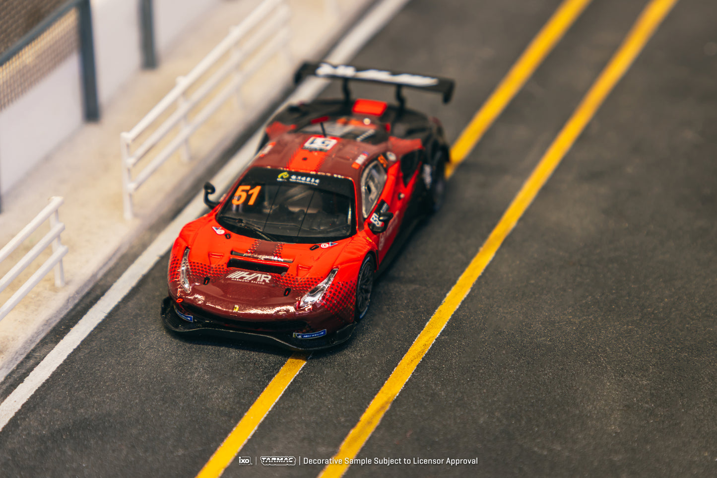 TARMAC WORKS HOBBY64 1/64 Ferrari 488 GT3 Macau GT Cup 2022 Harmony Racing Chen Weian T64-072-22MGP51