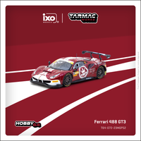 PREORDER TARMAC WORKS HOBBY64 1/64 Ferrari 488 GT3 Macau GT Cup - FIA GT World Cup 2023 Harmony Racing Chen Weian T64-072-23MGP52 (Approx. Release Date :  Oct 2025 subject to manufacturer's final decision)