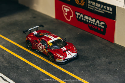 TARMAC WORKS HOBBY64 1/64 Ferrari 488 GT3 Macau GT Cup - FIA GT World Cup 2023 Harmony Racing Chen Weian T64-072-23MGP52