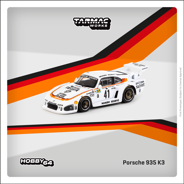 TARMAC WORKS HOBBY64 1/64 Porsche 935 K3  24h of Le Mans 1979 - Winner K. Ludwig / D. Whittington / B. Whittington T64-079-79LM41